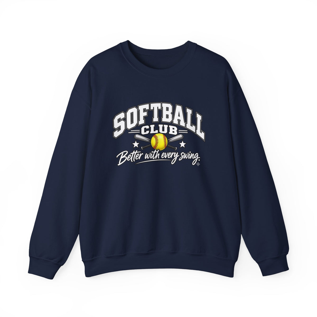 Softball Club Sweatshirt | Better With Every Swing | Softball Gildan Crewneck