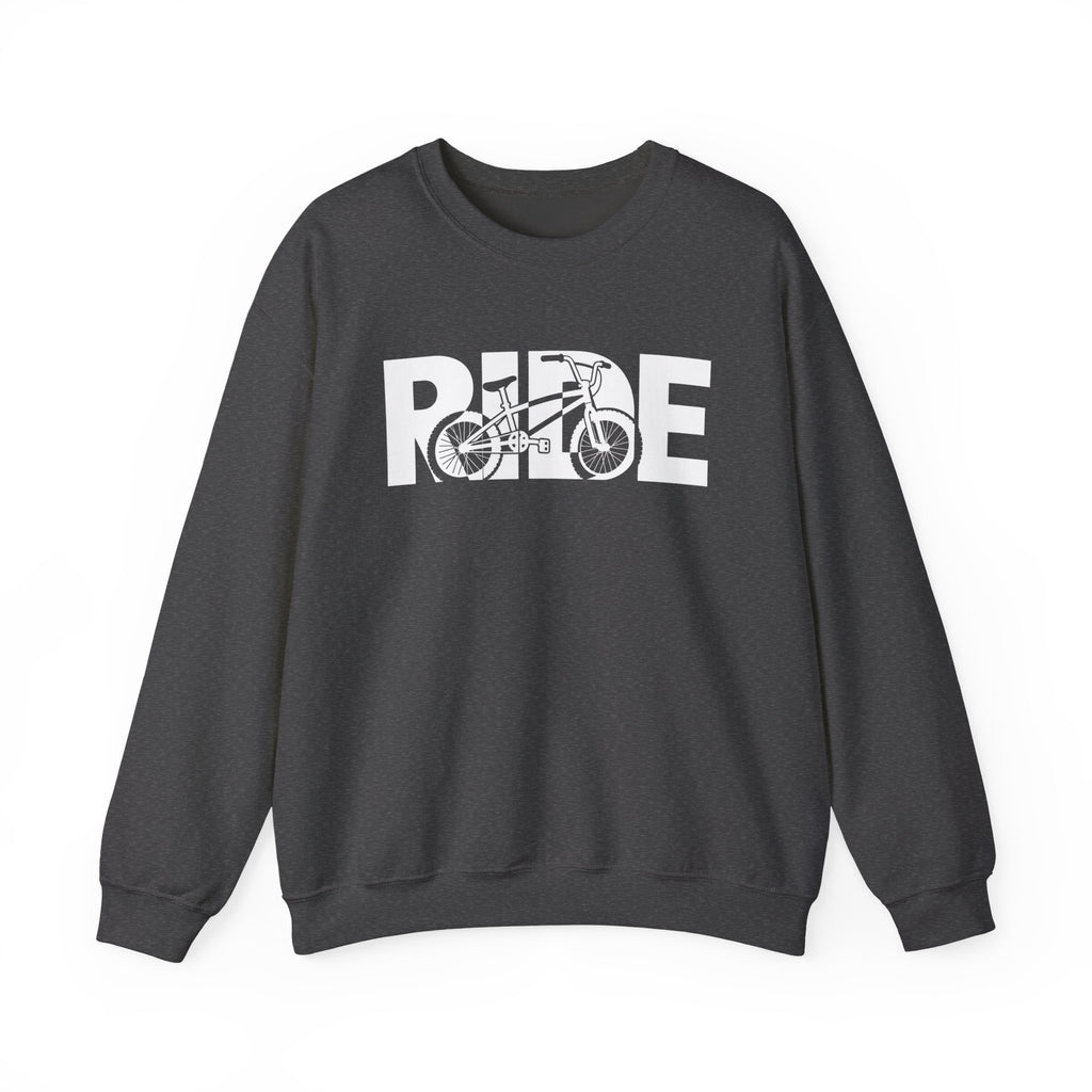 RIDE BMX Sweatshirt | BMX Bike Graphic | Gildan Crewneck