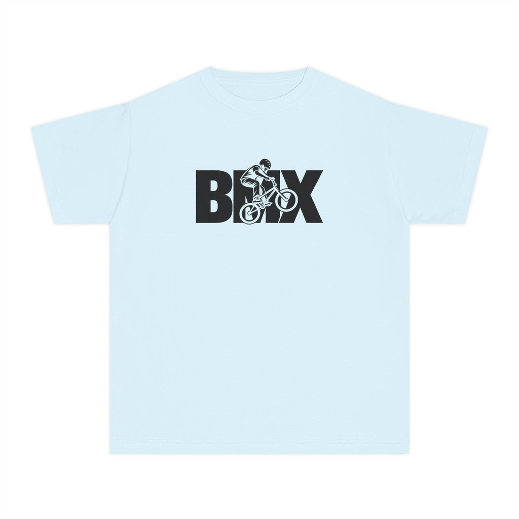 BMX Youth T-Shirt | BMX Rider Graphic | Kids Comfort Colors Youth Tee