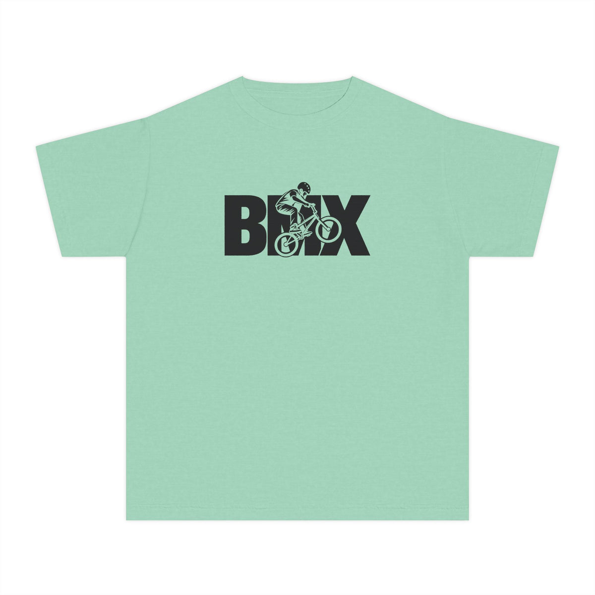 BMX Youth T-Shirt | BMX Rider Graphic | Kids Comfort Colors Youth Tee