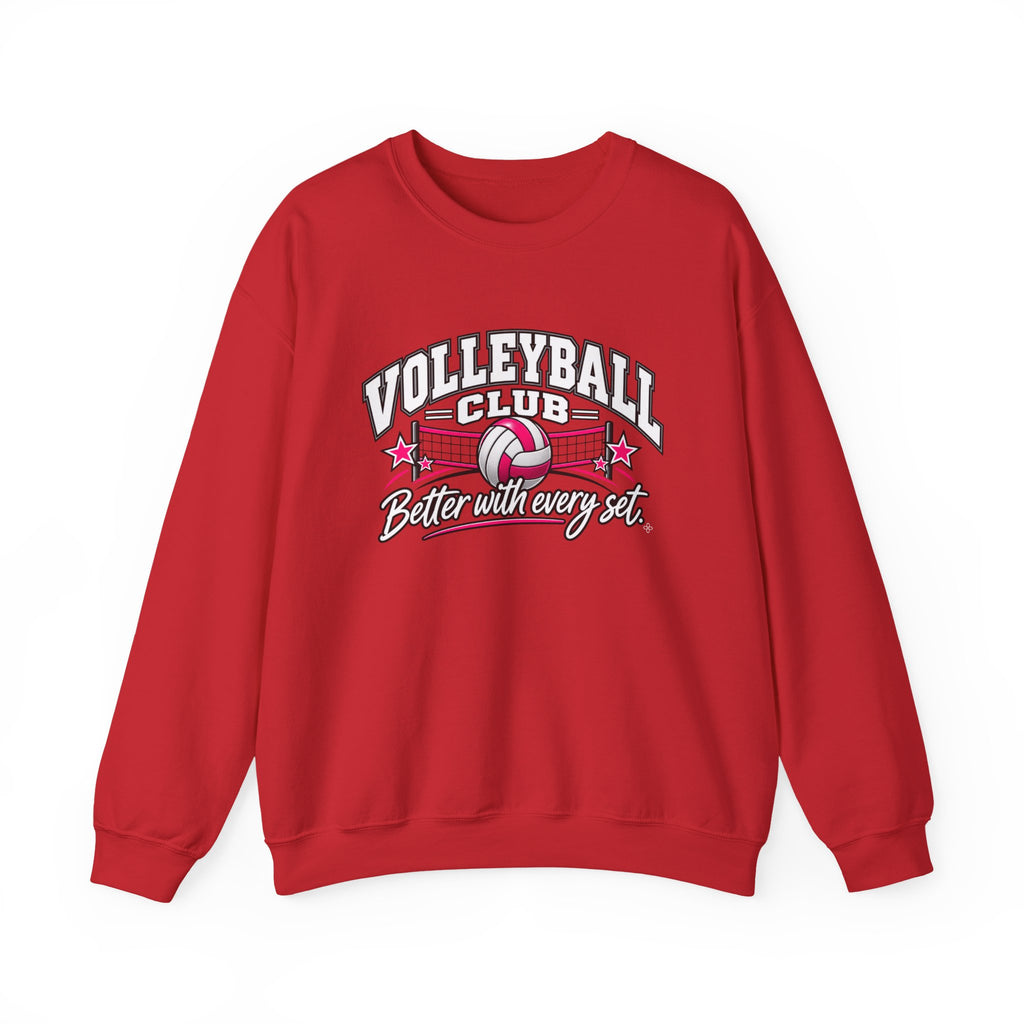 Volleyball Club Sweatshirt | Better With Every Set | Volleyball Gildan Crewneck