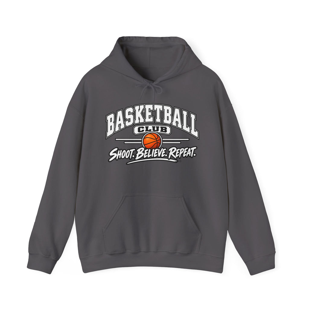 Basketball Club Hoodie | Shoot, Believe, Repeat | Basketball Gildan Hoodie