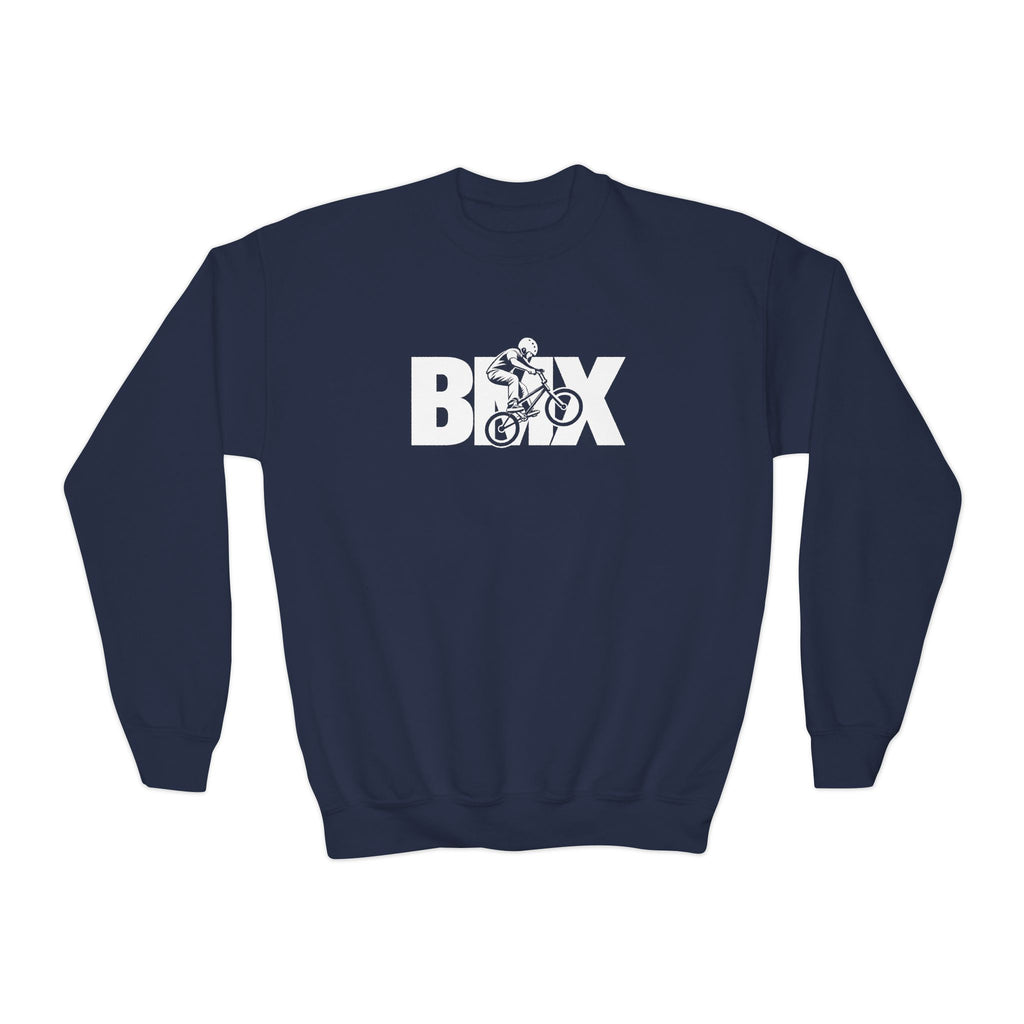 BMX Youth Sweatshirt | BMX Rider Graphic | Kids Youth Crewneck