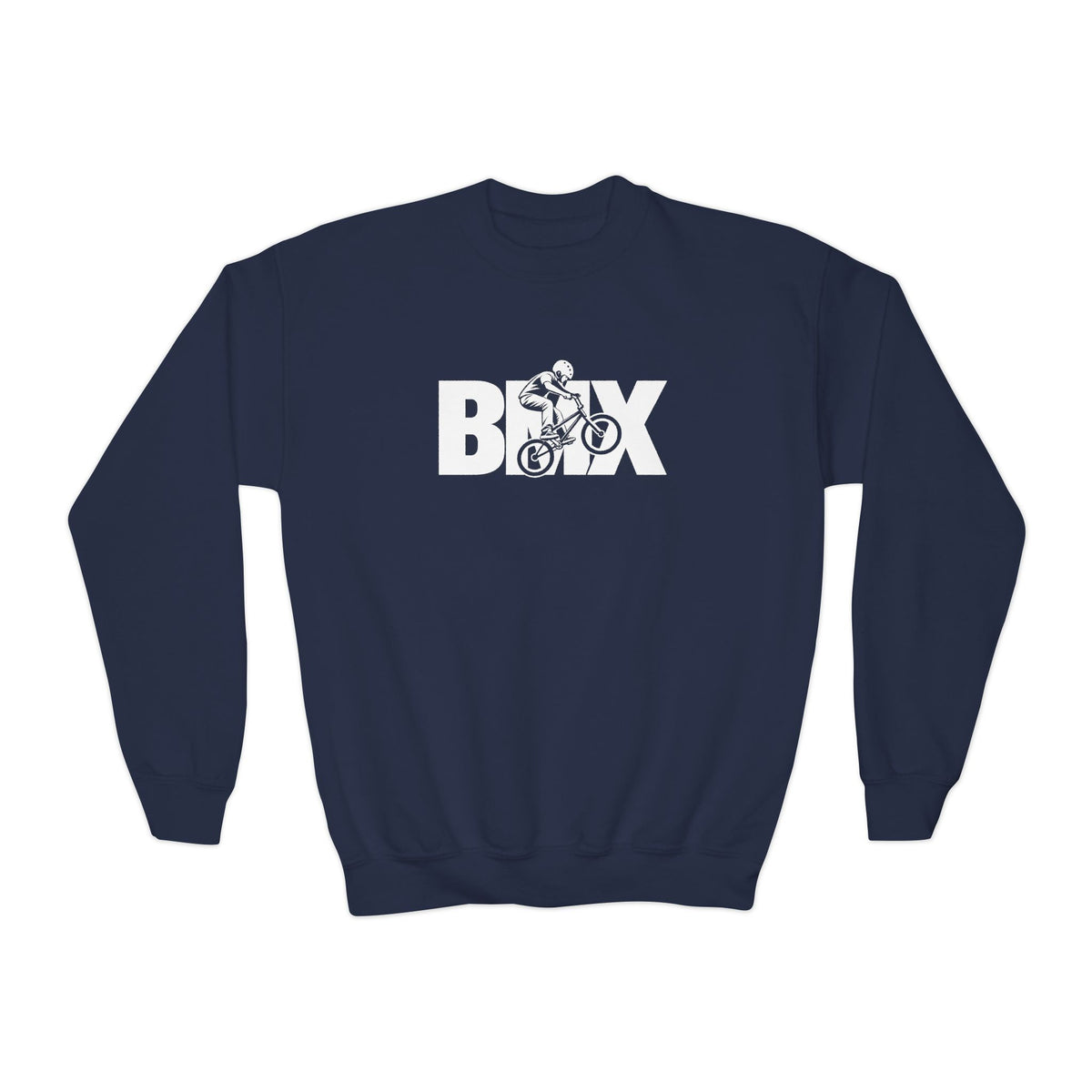 BMX Youth Sweatshirt | BMX Rider Graphic | Kids Youth Crewneck