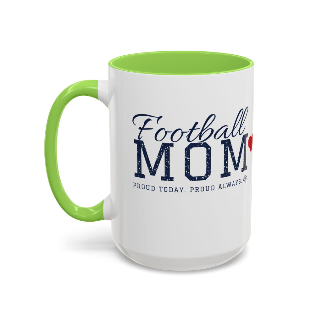 Personalized Football Mom Mug - Proud Today. Proud Always. | Custom Team Name, Number & Player Name | Football Dad, Grandma Gift | 15 oz