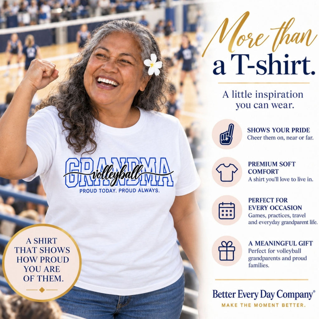 VOLLEYBALL Grandma Shirt - Proud Today. Proud Always. | Choose Your Team Color | Comfort Colors Tee