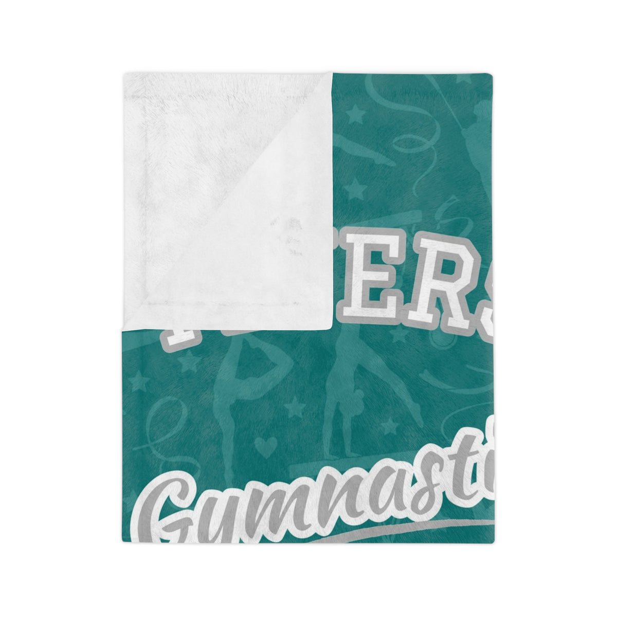 Personalized Gymnastics Blanket - Varsity Split Design | Custom Team Name, Class Year & Gymnast Name | Gymnast, Meet Gift | Plush Throw