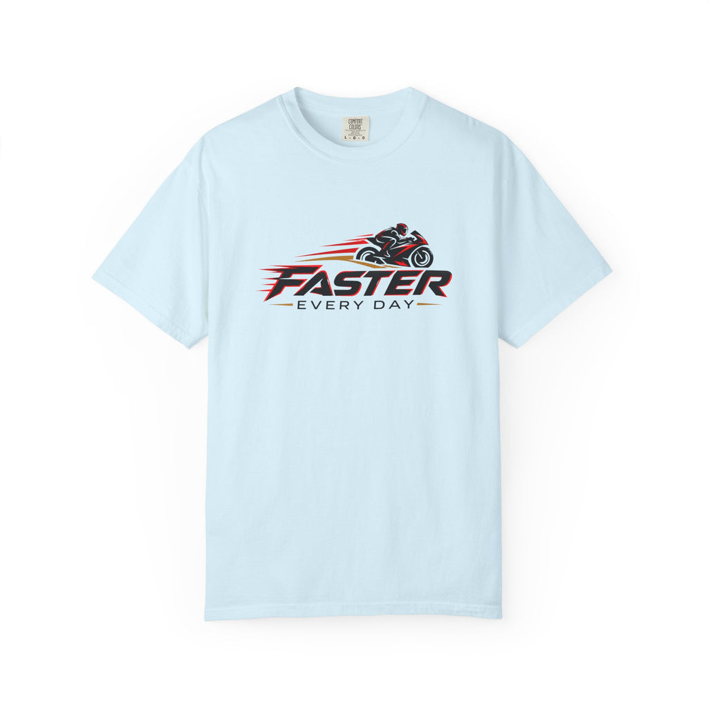 Faster Every Day Sport Bike Logo Tee | Motorcycle Racing Shirt | Comfort Colors T-Shirt