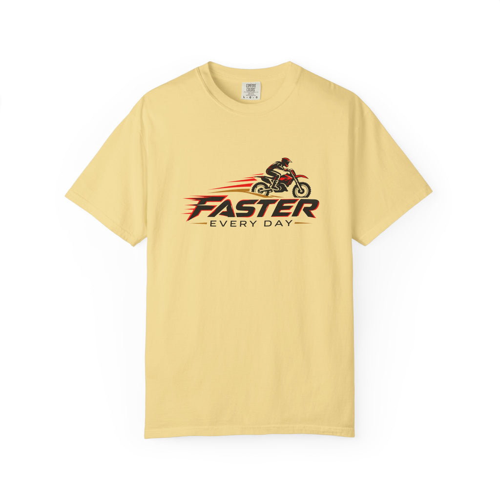 Faster Every Day Dirt Bike Logo Tee | Motocross Shirt | Comfort Colors T-Shirt