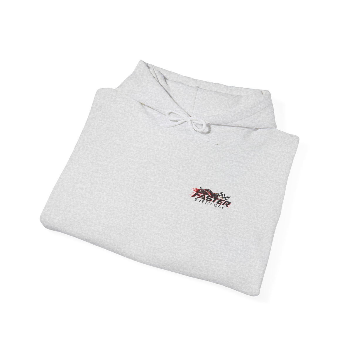Faster Every Day Sports Car Hoodie | Driven to Be Better | Front Logo and Back Print | Gildan Hoodie