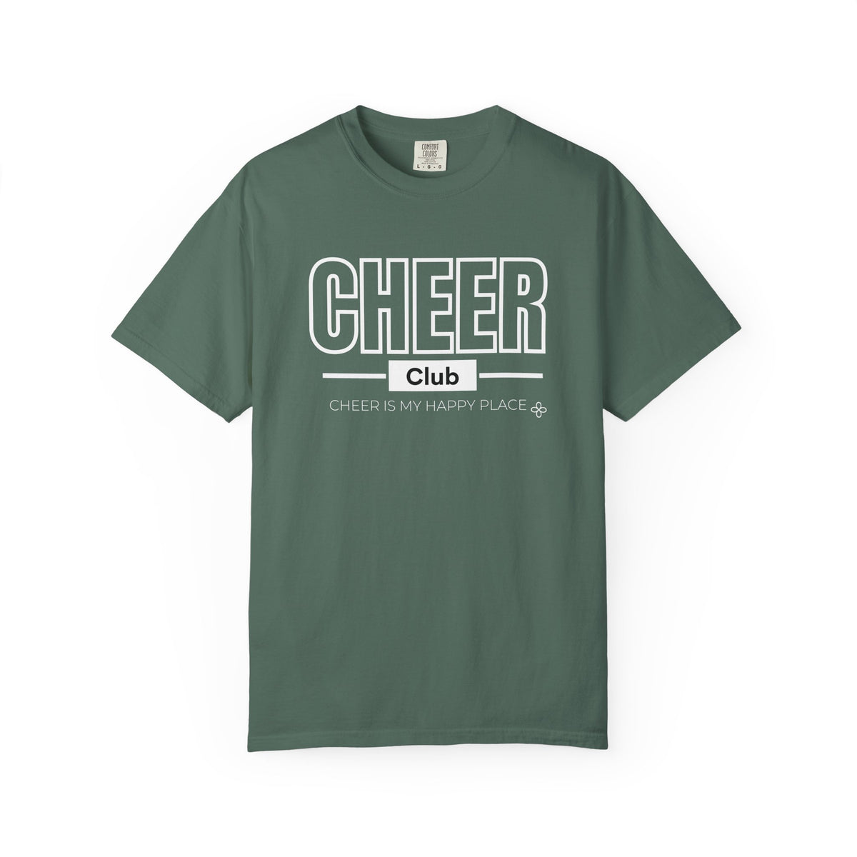 Cheer Club T-Shirt | Cheer Is My Happy Place | Cheer Comfort Colors Tee