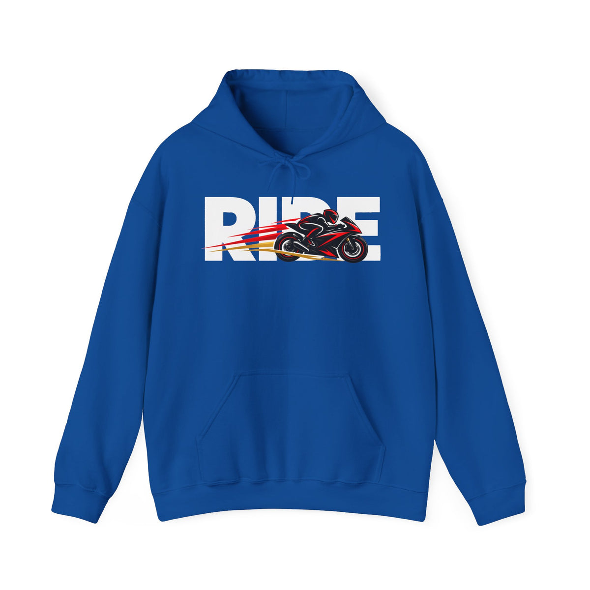 RIDE Sport Bike Hoodie | Sport Bike Rider Graphic | Gildan Hoodie