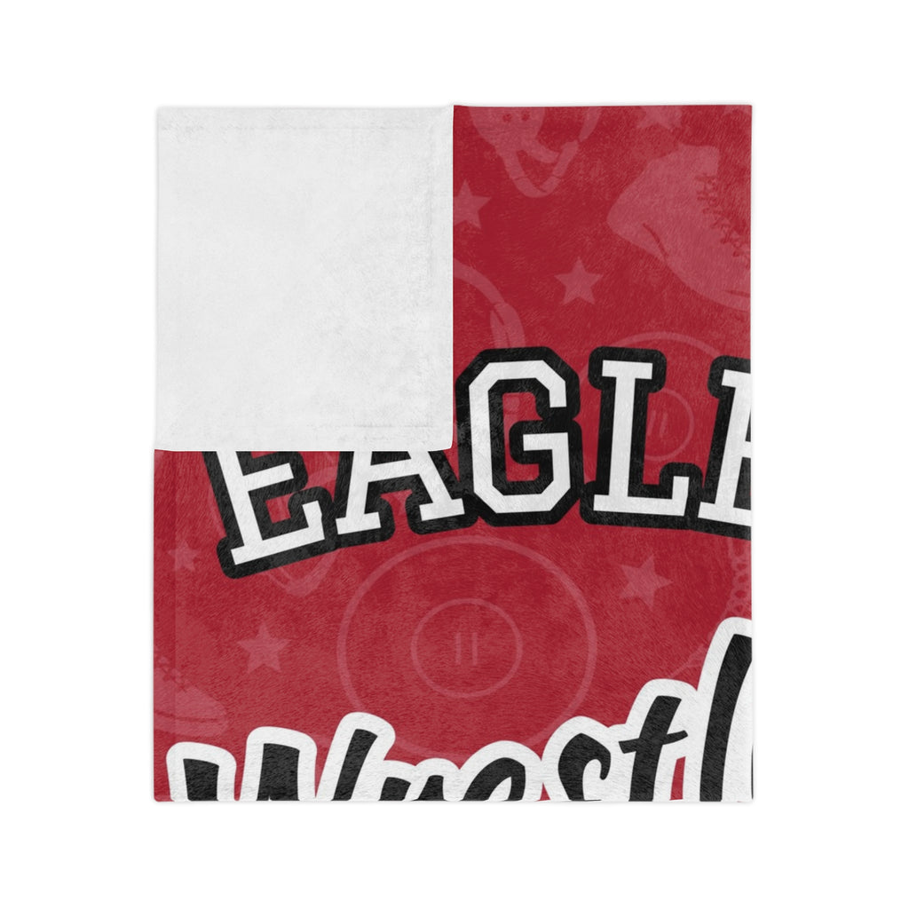 Personalized Wrestling Blanket - Varsity Split Design | Custom Team Name, Class Year or Number & Wrestler Name | Wrestler, Senior Night Gift | Plush Throw