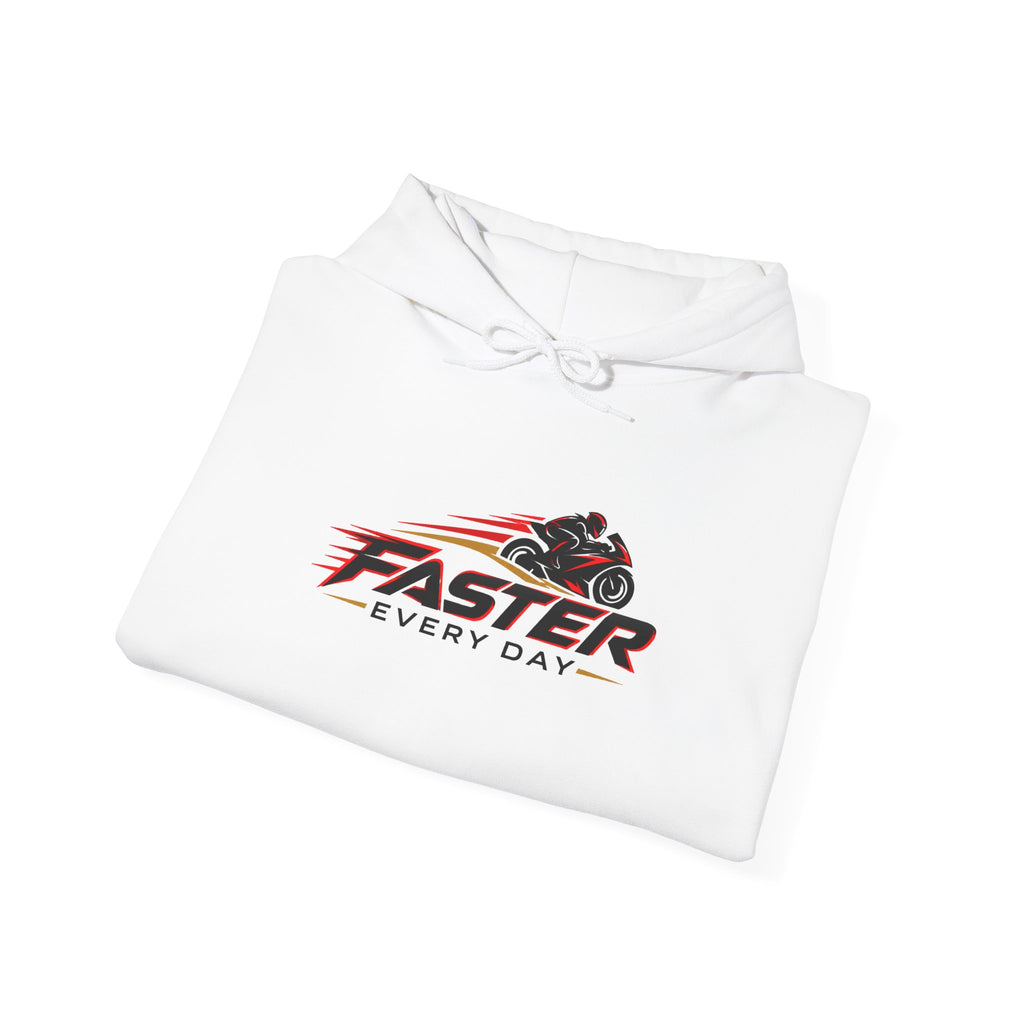 Faster Every Day Sport Bike Logo Hoodie | Motorcycle Racing Gift | Gildan Hoodie