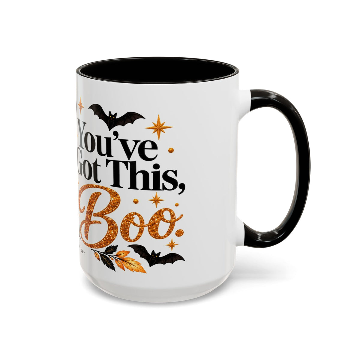 Halloween Mug, Cute 15oz Fall Coffee Mug, Funny Spooky Halloween Gift | YOU'VE GO THIS BOO, Inspirational Mug