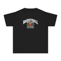 Basketball Athletics Youth T-Shirt | Excellence Is Earned With Every Shot | Kids Basketball Comfort Colors Youth Tee