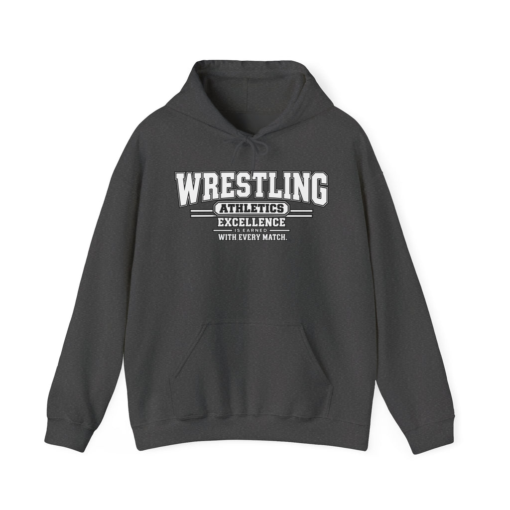 Wrestling Athletics Hoodie | Excellence Is Earned With Every Match | Wrestling Gildan Hoodie