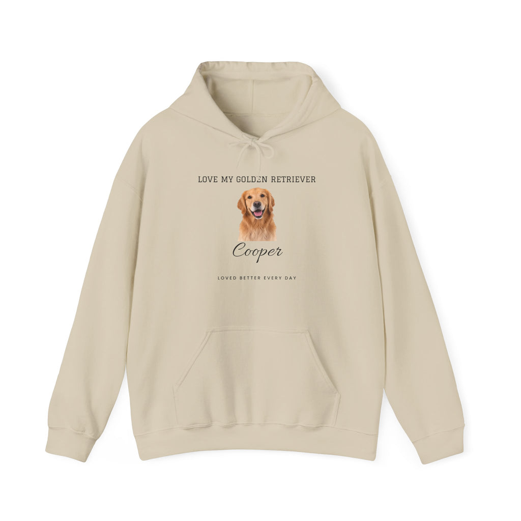 Custom Pet Photo Hoodie - Loved Better Every Day | Your Dog or Cat Photo & Name | Love My Pack | Rescue Mama | Gildan Hoodie