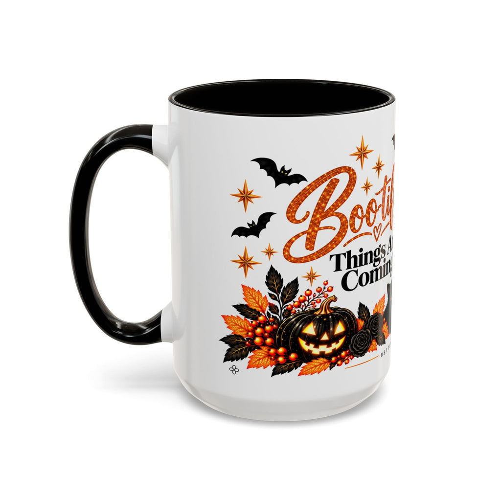 Halloween Mug, Cute 15oz Fall Coffee Mug, Funny Spooky Halloween Gift | Boo-tiful Things Are Coming, Inspirational Mug