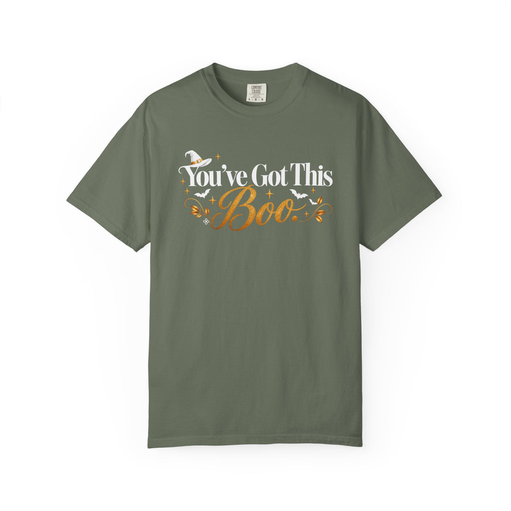 Inspirational Halloween T-Shirt - You've Got This BOO - Women's Comfort Colors Motivational Shirt
