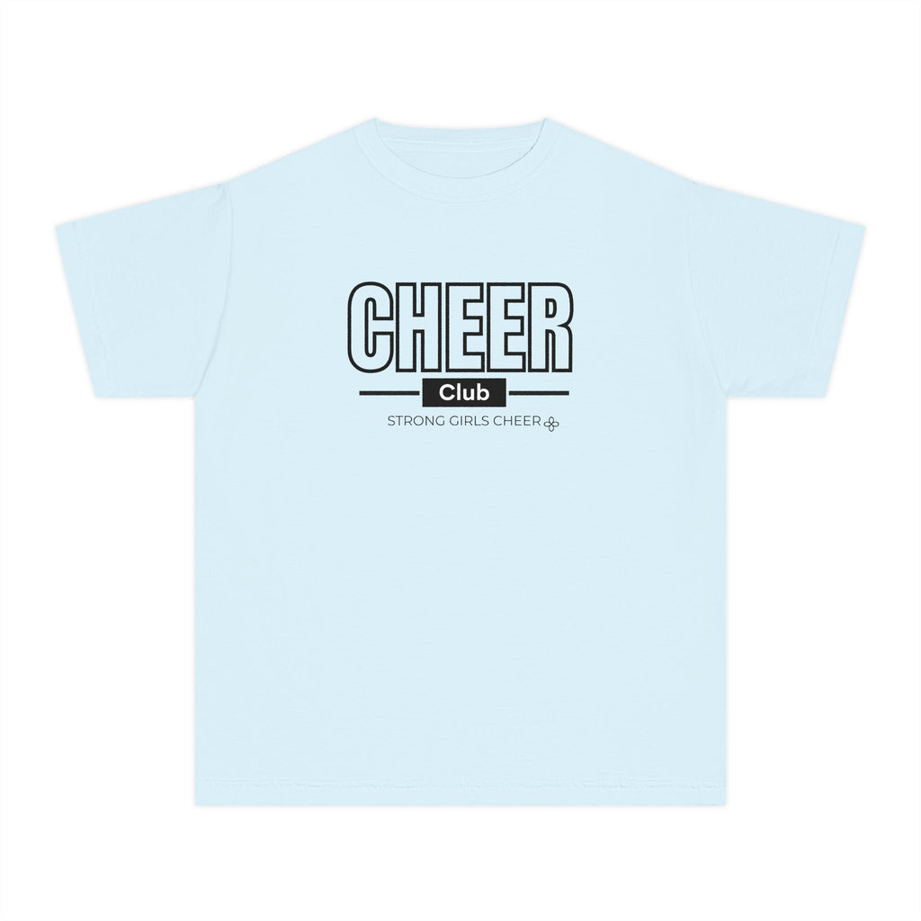 Cheer Club Youth T-Shirt | Strong Girls Cheer | Girls Cheer Comfort Colors Youth Tee