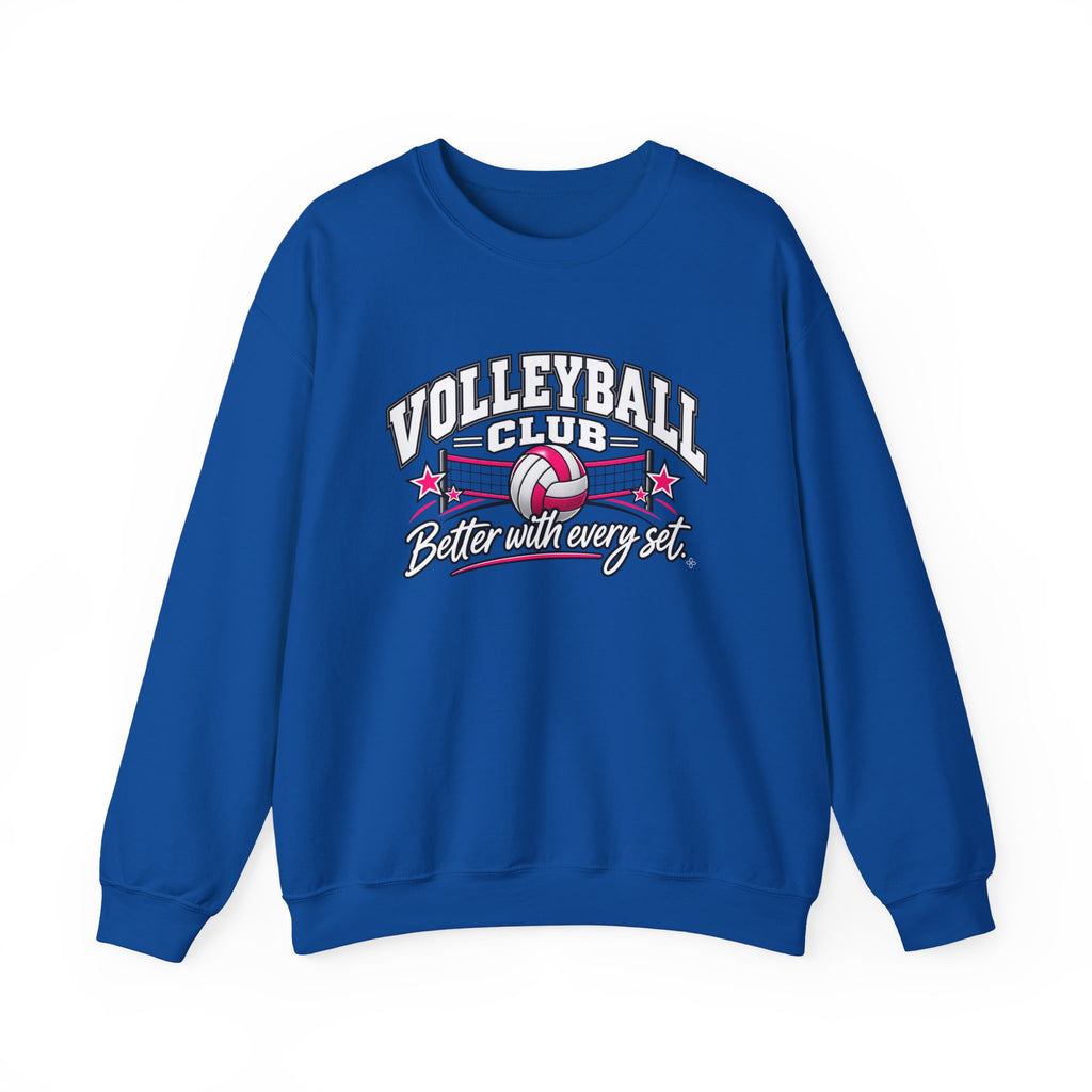 Volleyball Club Sweatshirt | Better With Every Set | Volleyball Gildan Crewneck