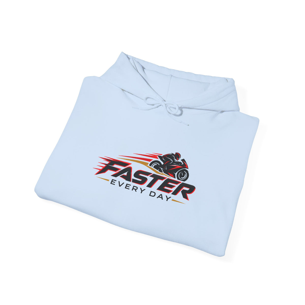 Faster Every Day Sport Bike Logo Hoodie | Motorcycle Racing Gift | Gildan Hoodie