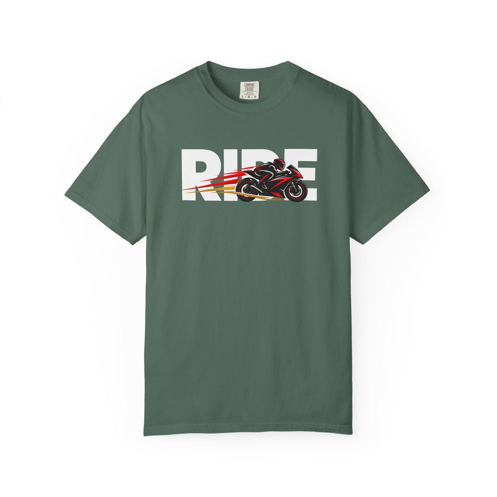 RIDE Sport Bike T-Shirt | Sport Bike Rider Graphic | Comfort Colors Tee