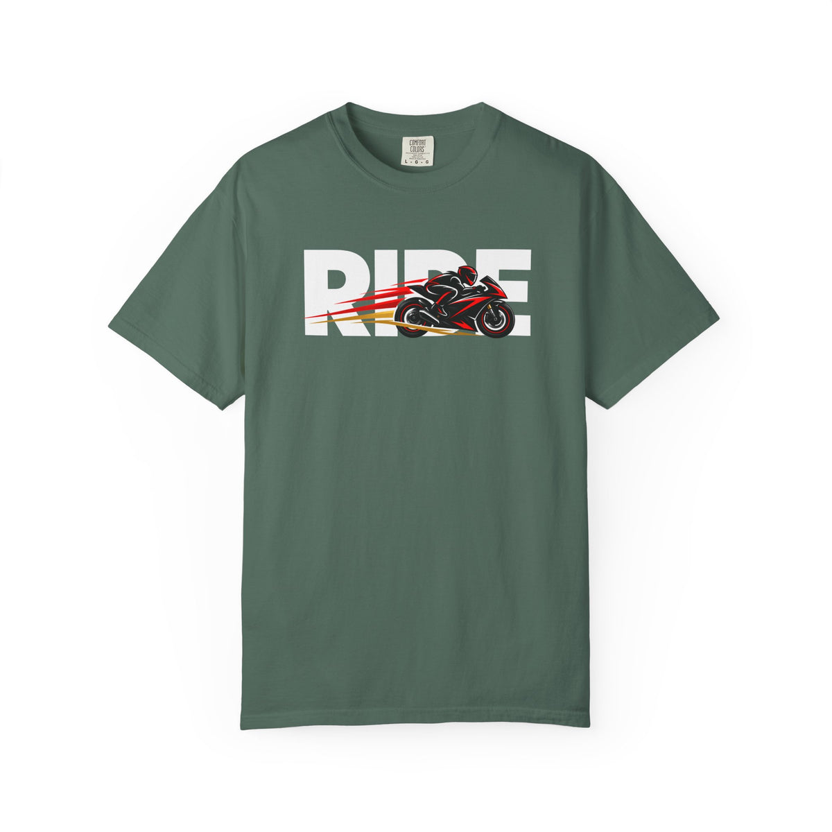 RIDE Sport Bike T-Shirt | Sport Bike Rider Graphic | Comfort Colors Tee