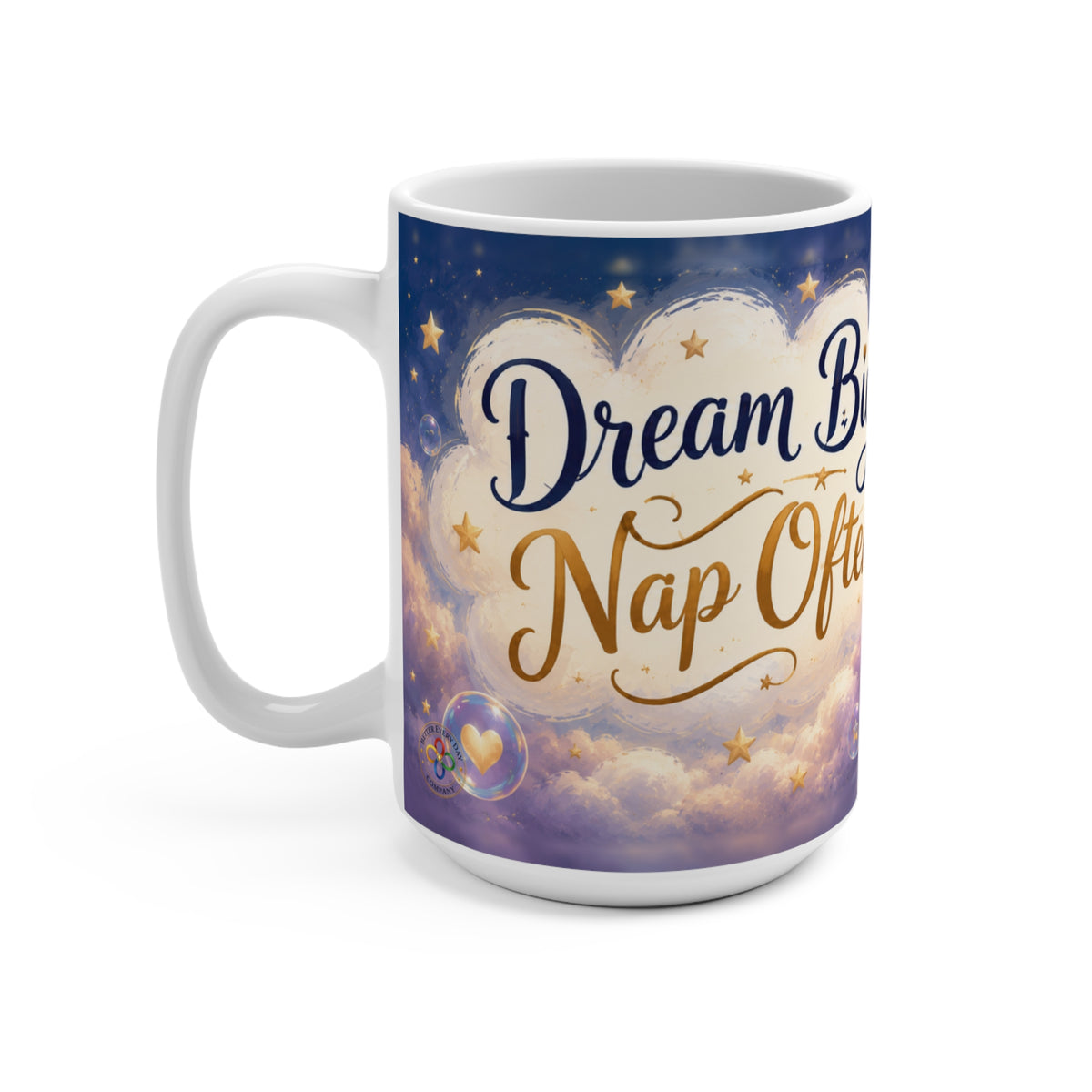 Dream Big Nap Often - 15 oz Funny Dog Mug, Coffee Cup, Australian Sheperd Mug