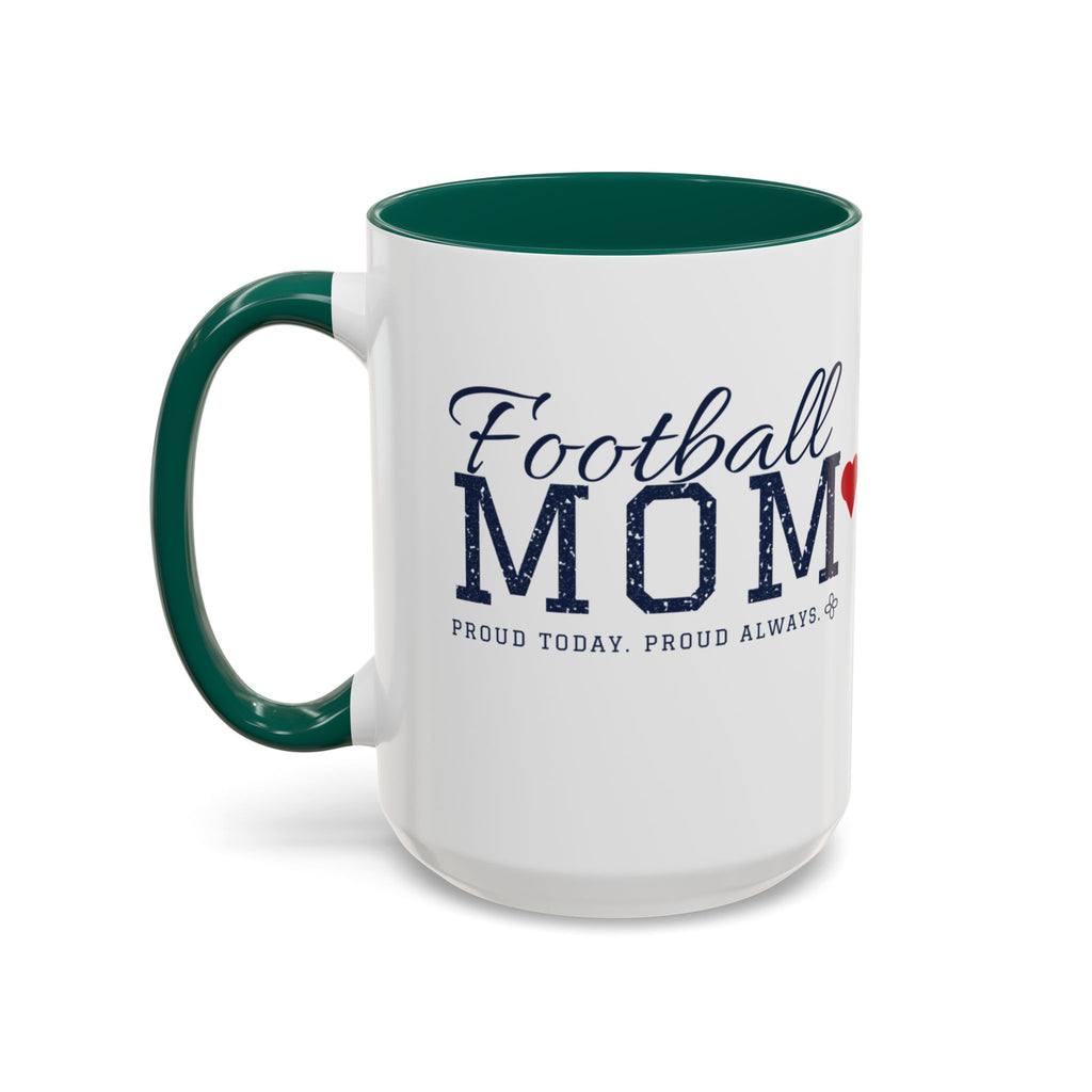 Personalized Football Mom Mug - Proud Today. Proud Always. | Custom Team Name, Number & Player Name | Football Dad, Grandma Gift | 15 oz