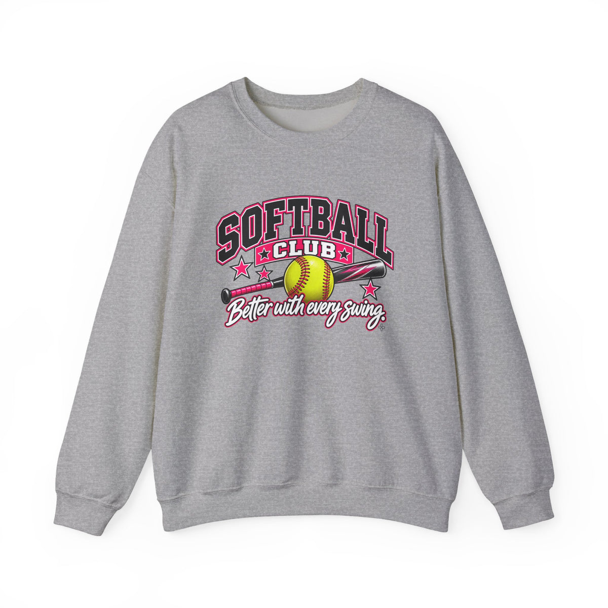 Softball Club Sweatshirt | Better With Every Swing | Softball Gildan Crewneck