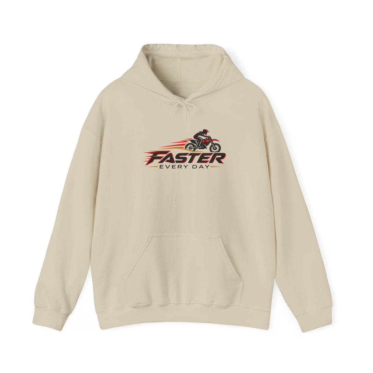 Faster Every Day Dirt Bike Logo Hoodie | Motocross Gift | Gildan Hoodie