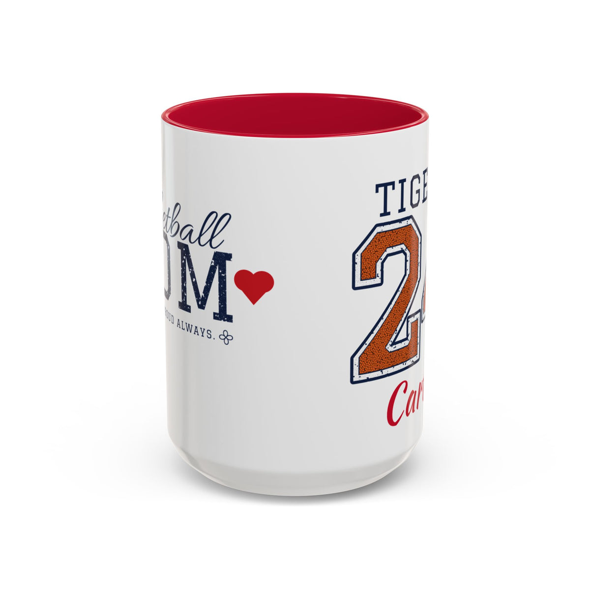 Personalized Basketball Mom Mug - Proud Today. Proud Always. | Custom Team Name, Number & Player Name | Basketball Dad, Grandma Gift | 15 oz