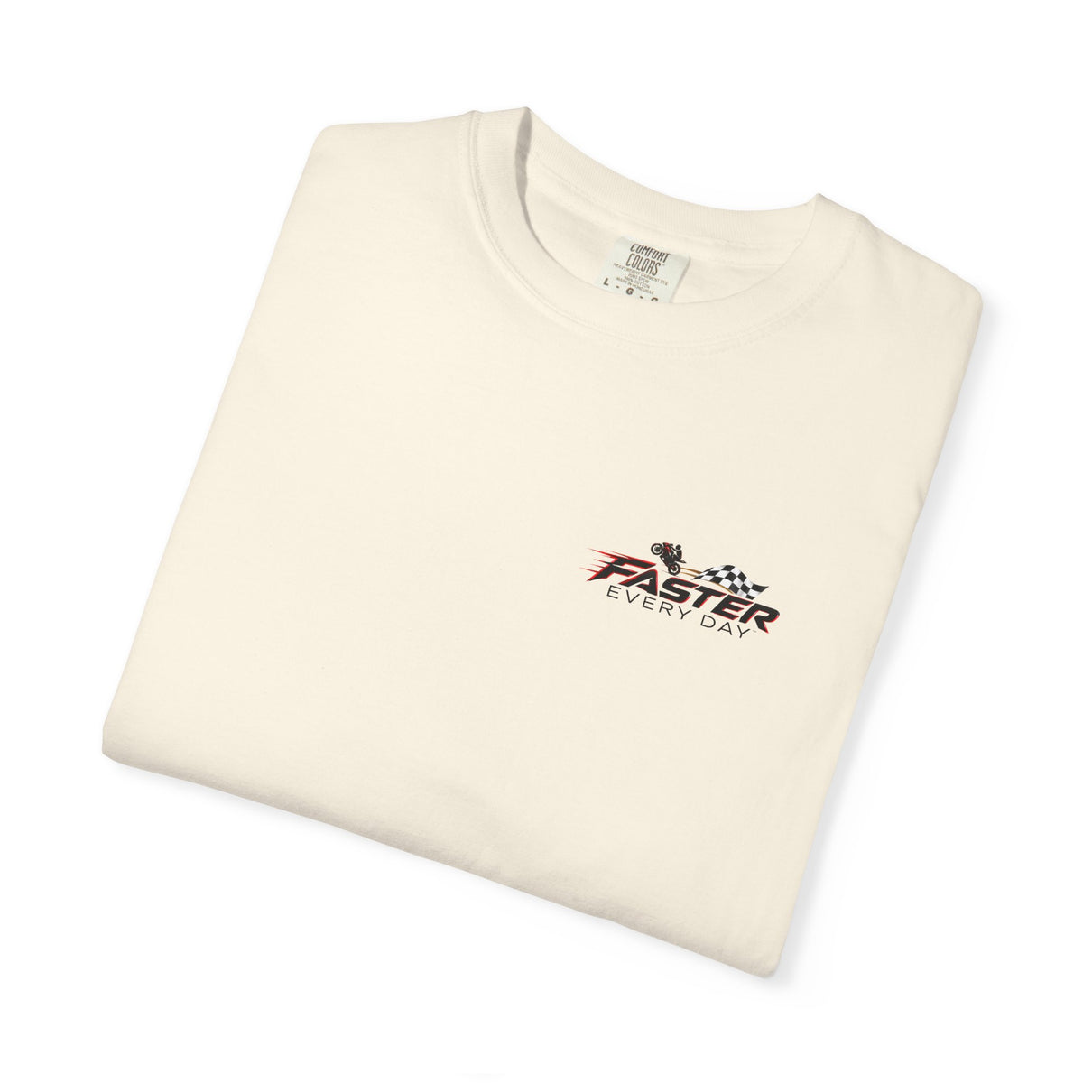 Fearless - Fear May Speak, But It No Longer Decides | Motorcycle Wheelie Tee | Front Logo and Back Print
