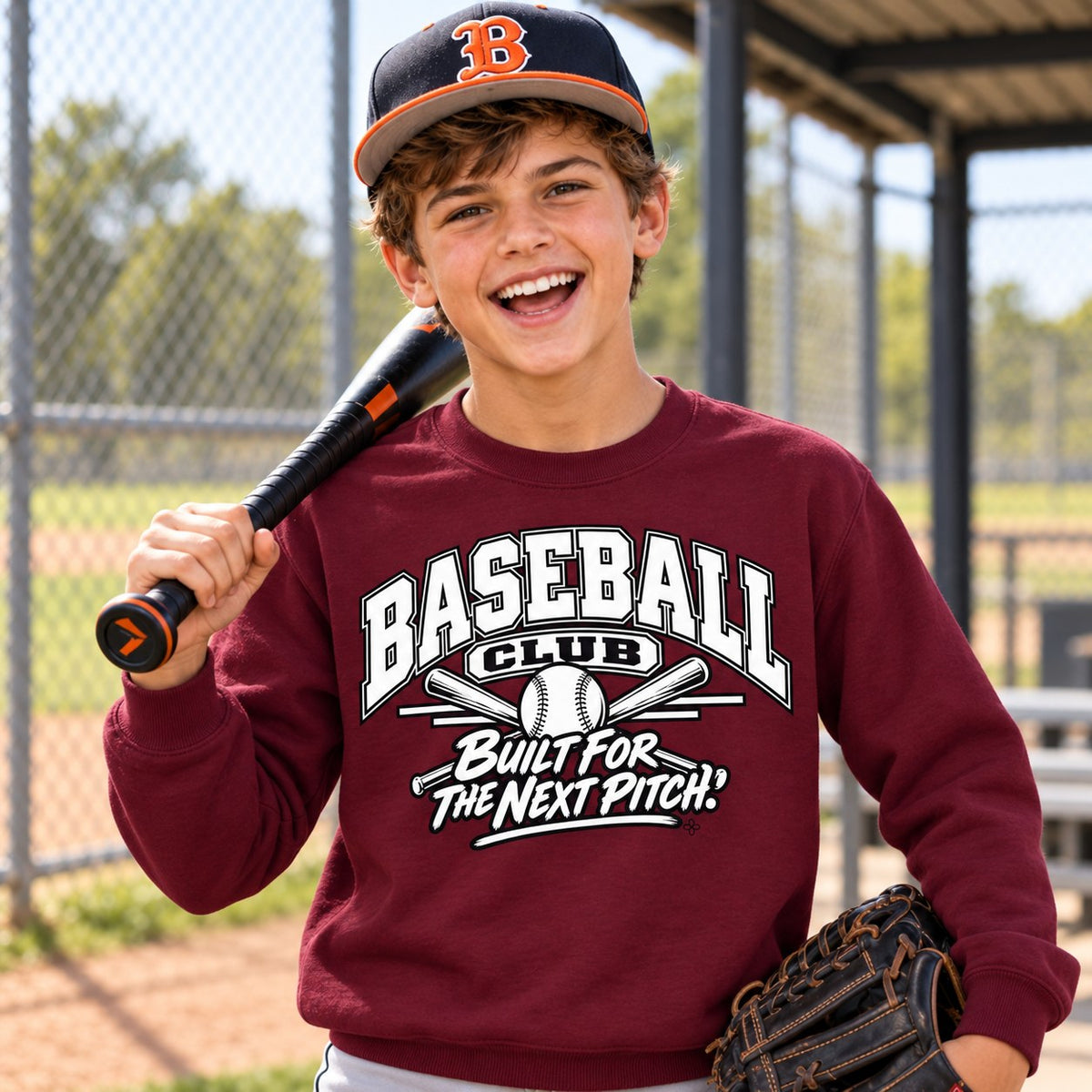 Baseball Club Sweatshirt lifestyle photo