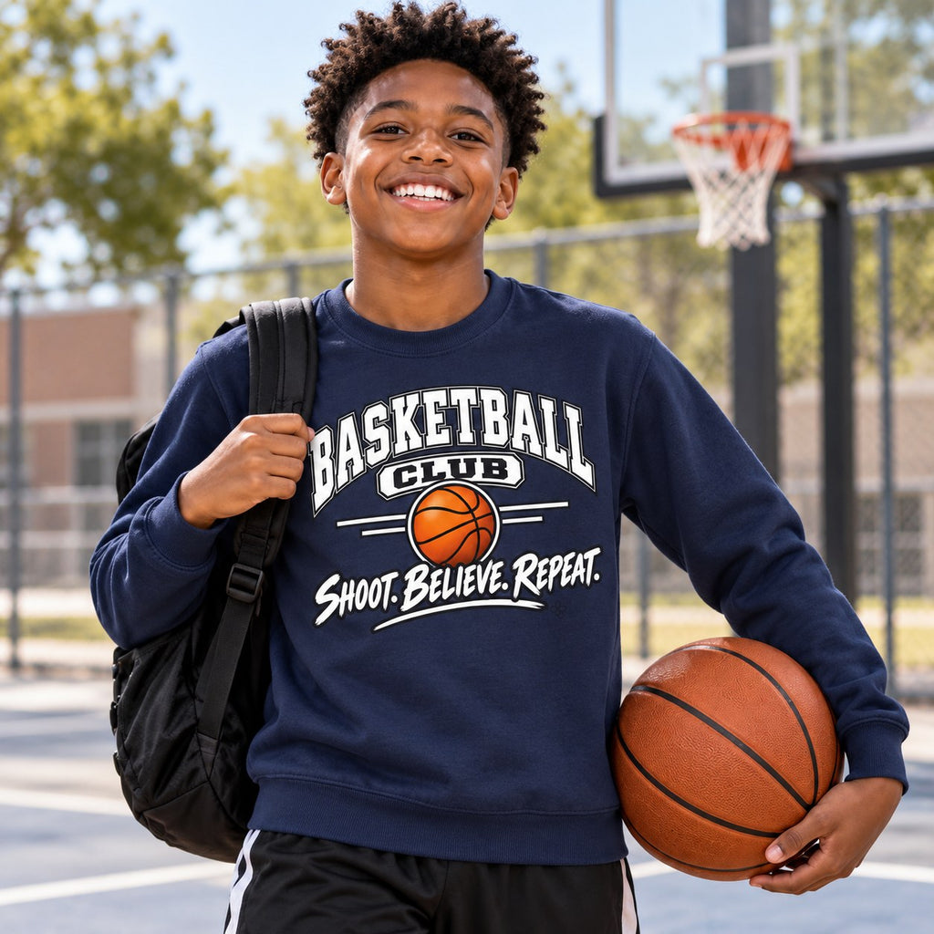 Basketball Club Youth Sweatshirt lifestyle photo