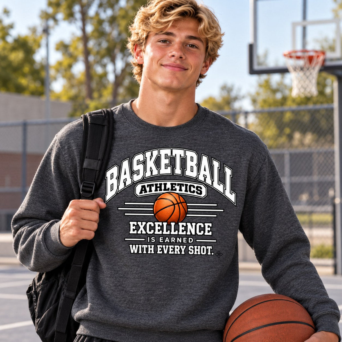 Basketball Athletics Youth Sweatshirt lifestyle photo