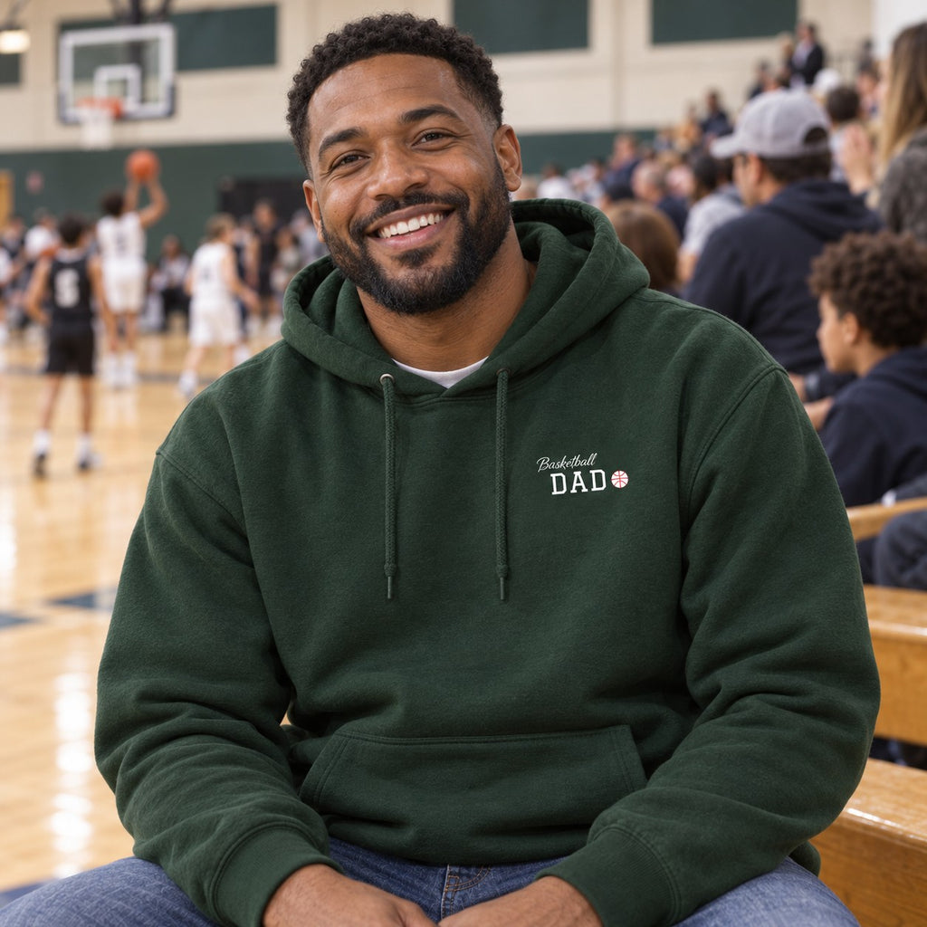 Personalized Basketball family jersey Hoodie - front with custom name and little extra