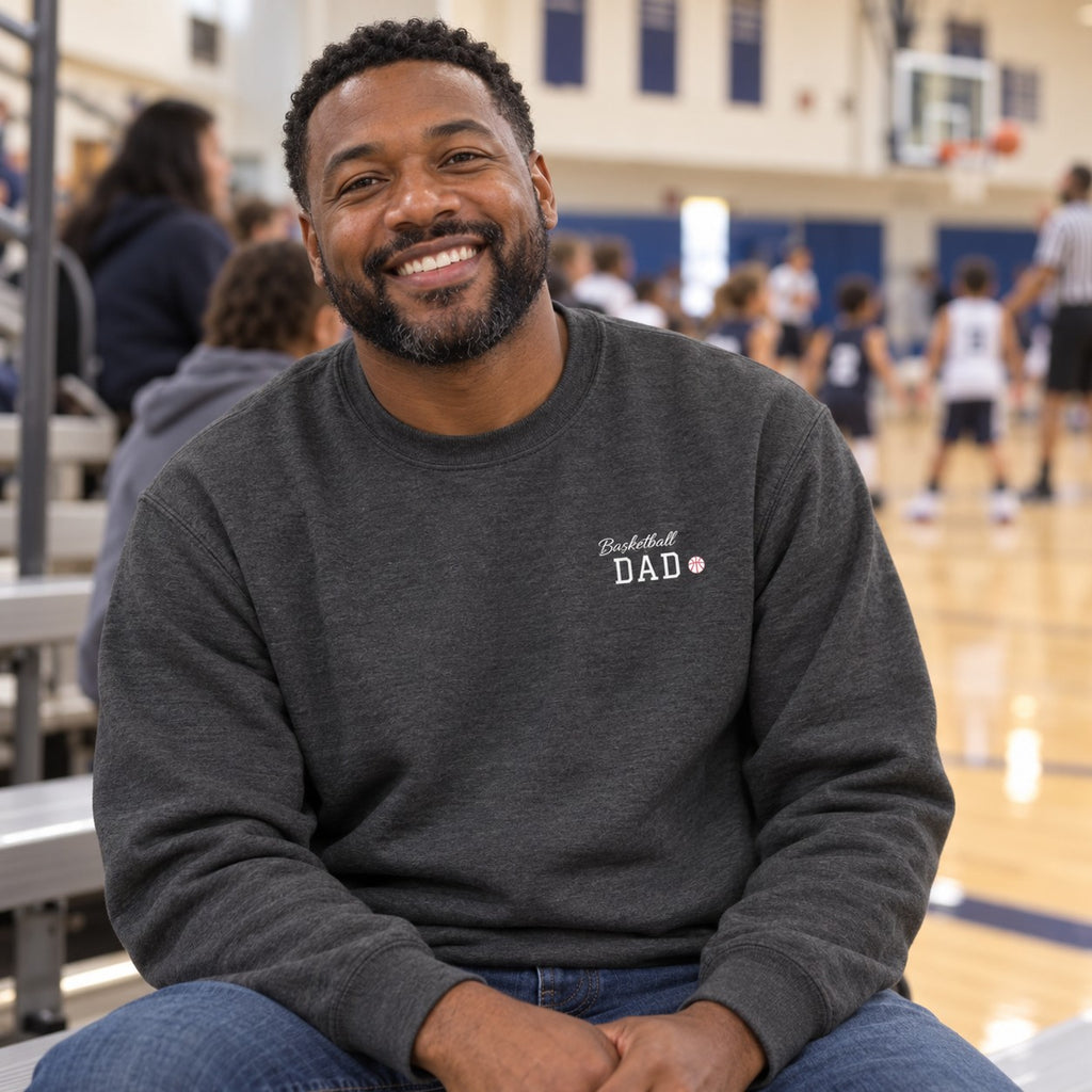 Personalized Basketball family jersey Sweatshirt - front with custom name and little extra