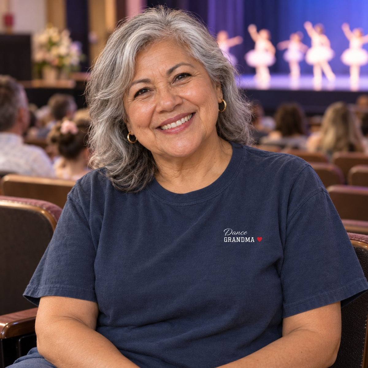 Personalized Dance family jersey T-shirt - front with custom name and little extra
