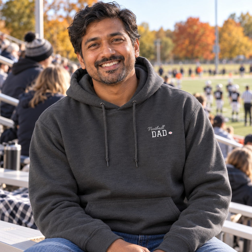 Personalized Football family jersey Hoodie - front with custom name and little extra