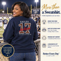Personalized Football family jersey Sweatshirt - back with team name, number and name