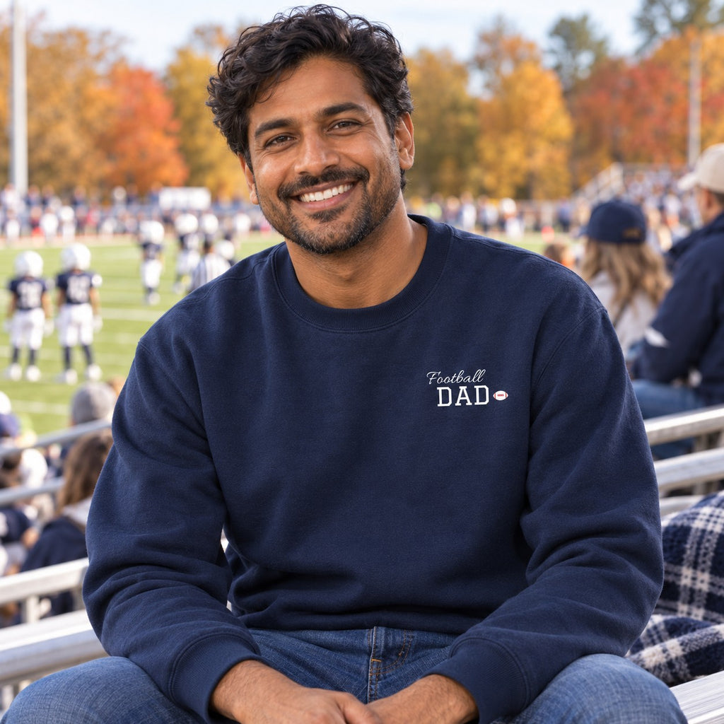 Personalized Football family jersey Sweatshirt - front with custom name and little extra