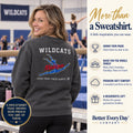 Personalized Gymnastics family jersey Sweatshirt - back with team name, figure and name