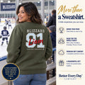 Personalized Hockey family jersey Sweatshirt - back with team name, number and name