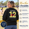 Personalized Softball family jersey Sweatshirt - back with team name, number and name