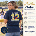 Personalized Softball family jersey T-shirt - back with team name, number and name