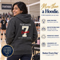 Personalized Volleyball family jersey Hoodie - back with team name, number and name