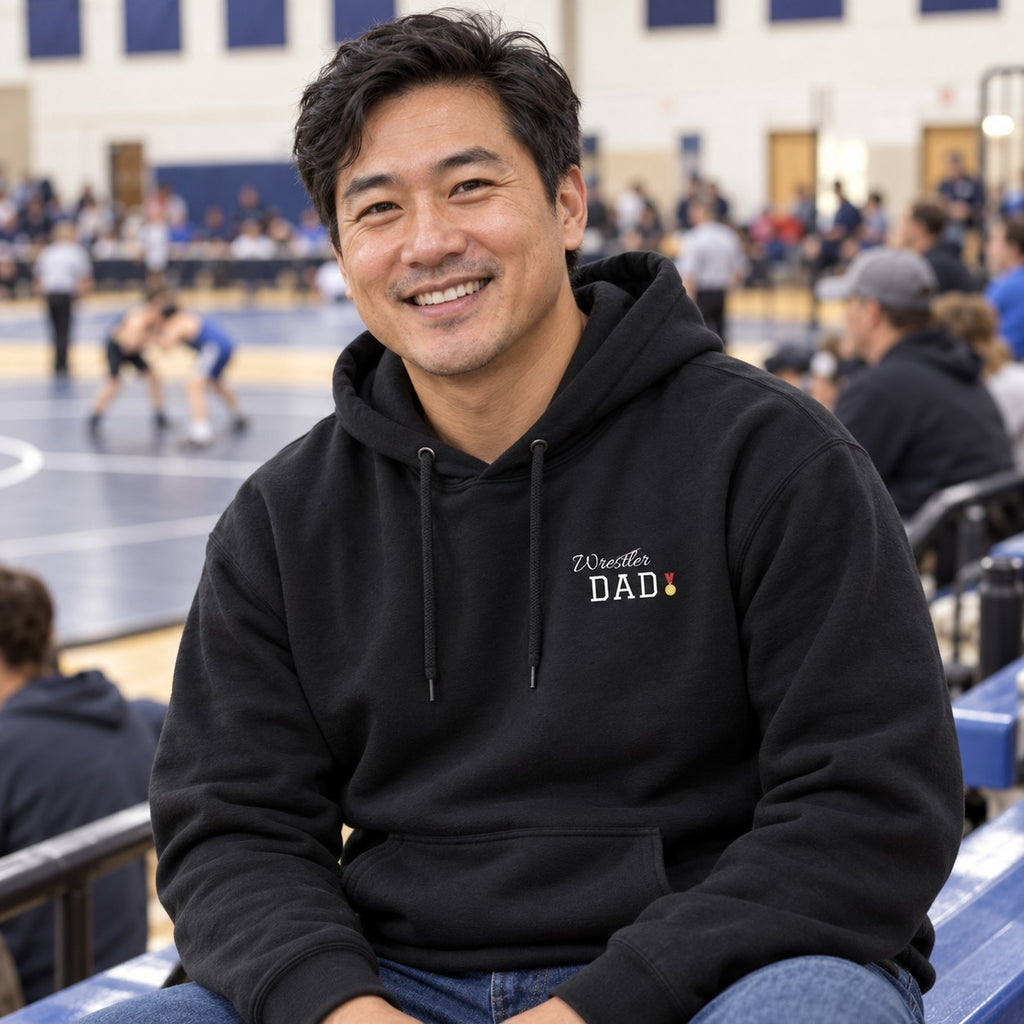 Personalized Wrestling family jersey Hoodie - front with custom name and little extra